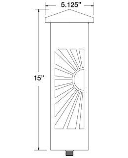 Encore LEDBOL-07-B-LED Bollard Light 